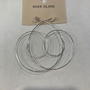 River Island Silver hoop earrings